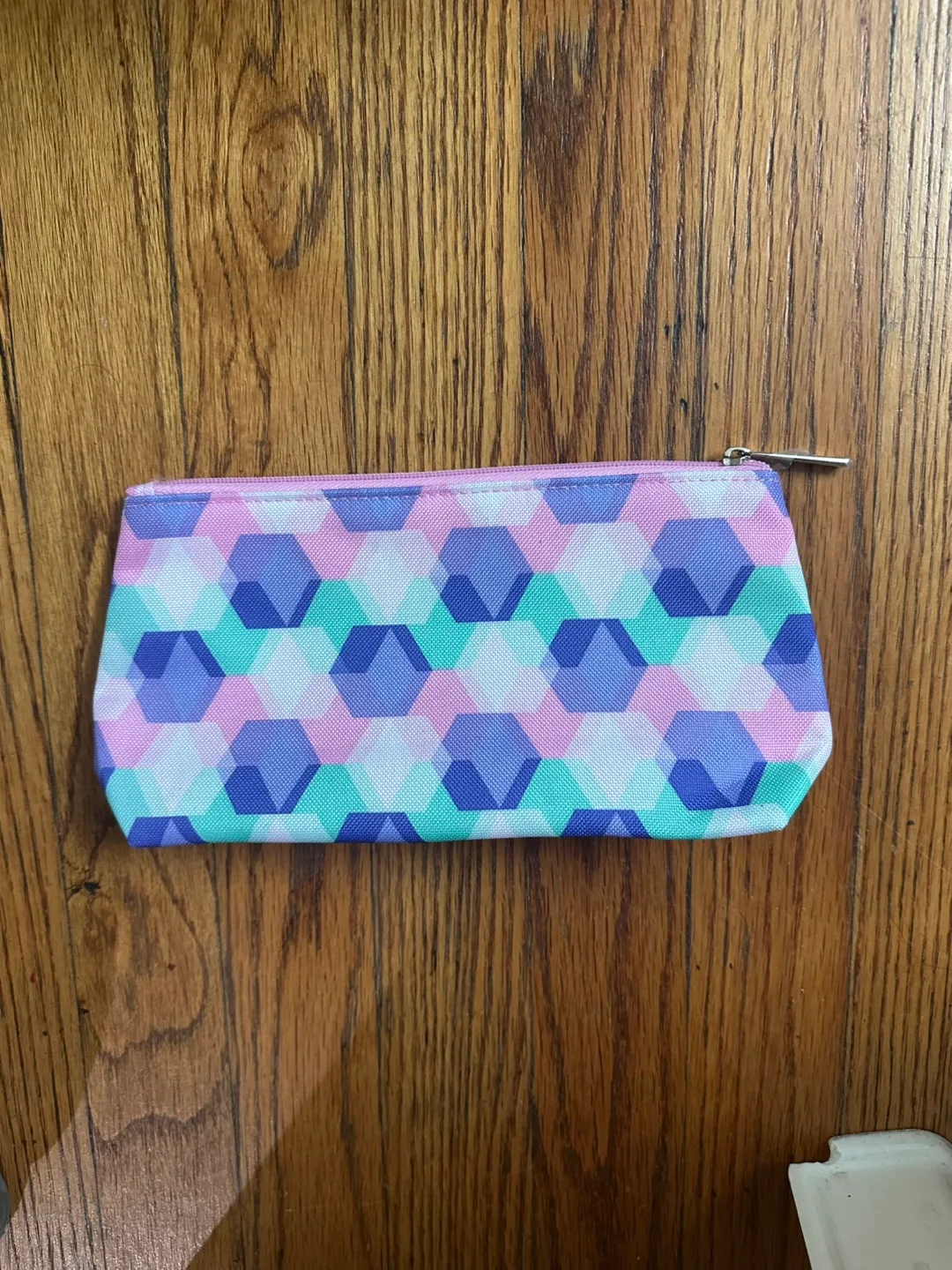 Geometric Patterned Makeup Bag image indicator(2)