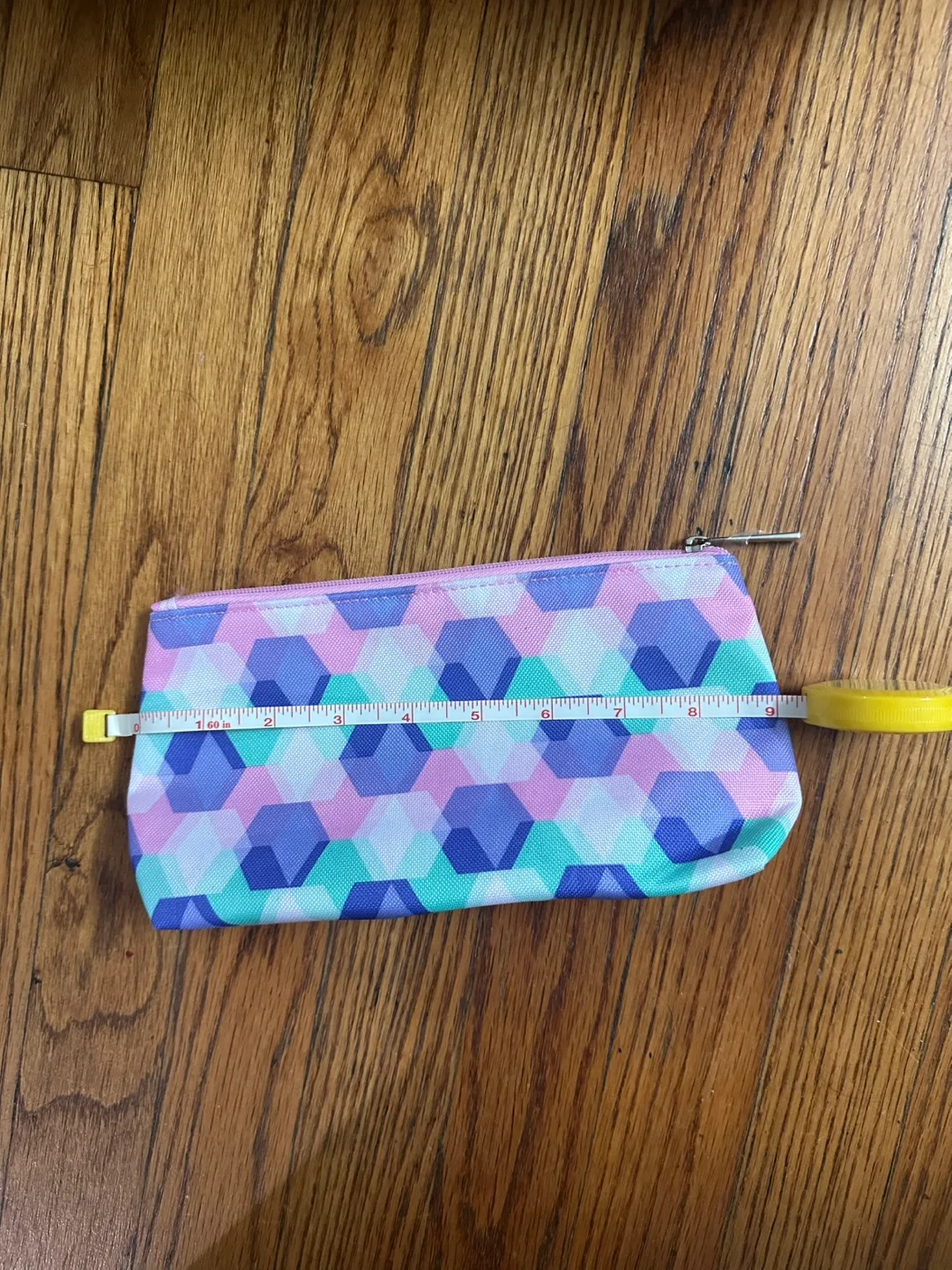 Geometric Patterned Makeup Bag image indicator(3)