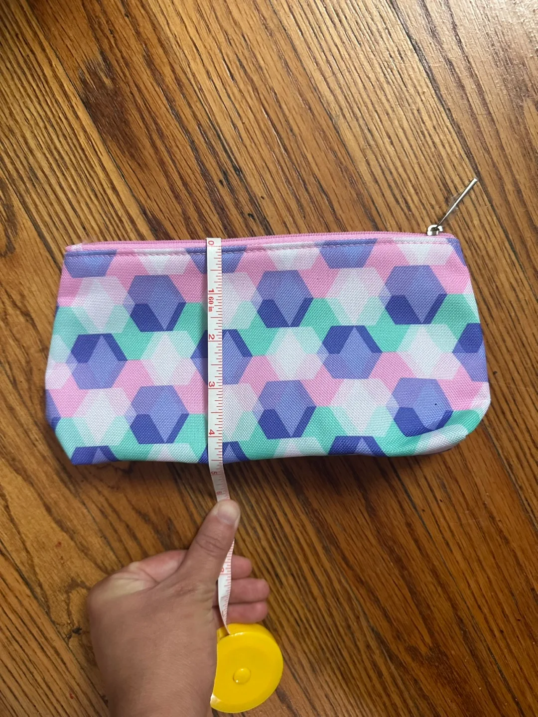 Geometric Patterned Makeup Bag image indicator(4)