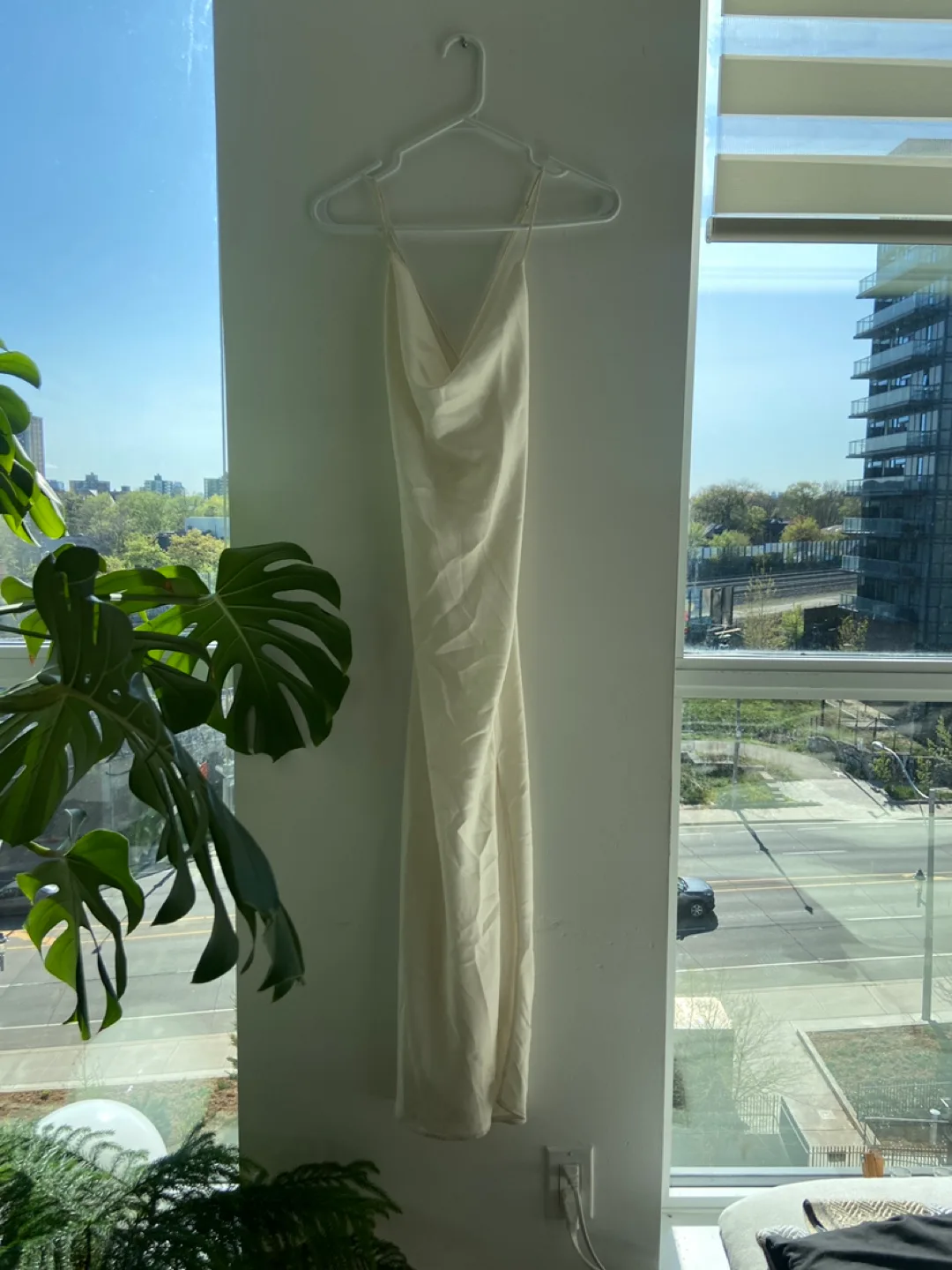 H&M Slip Dress - Cream Color thumbnail