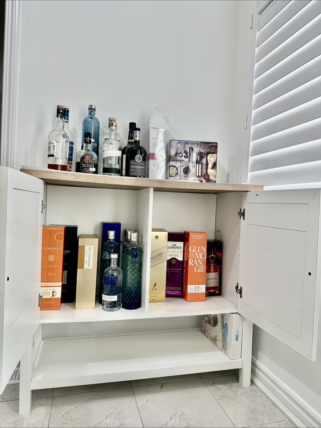 White Storage Cabinet - photo 2