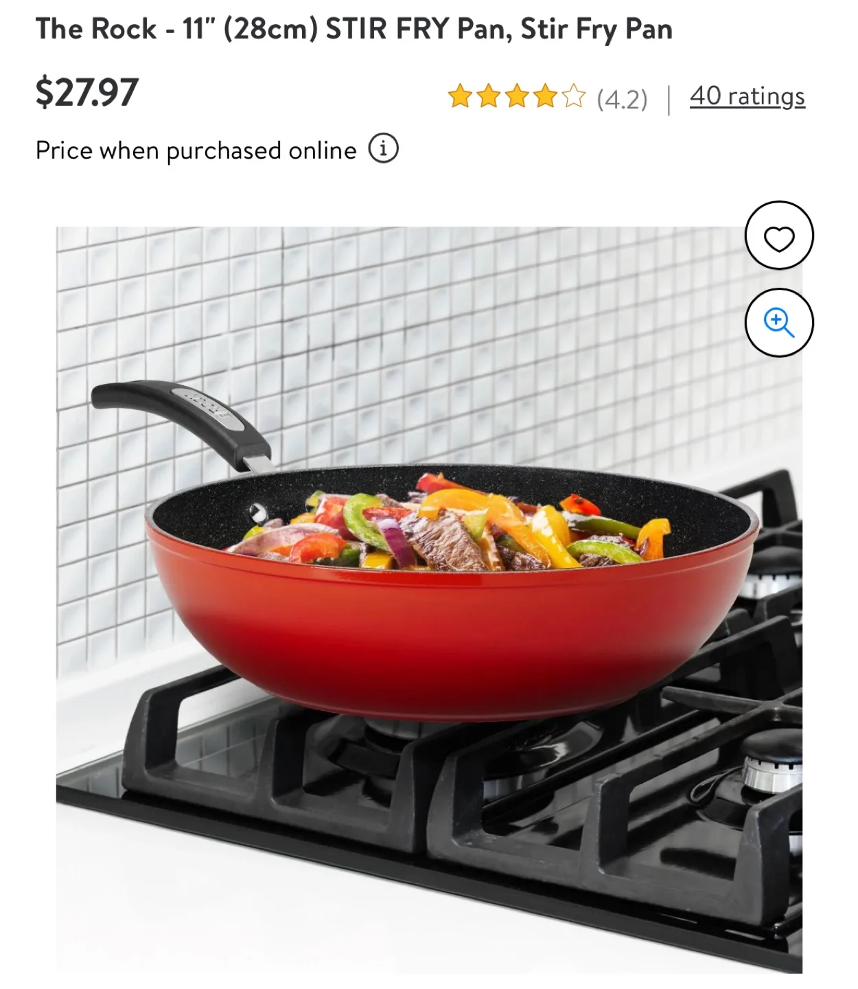 ‼️MOVING SALE‼️ The Rock 11" Stir Fry Pan thumbnail