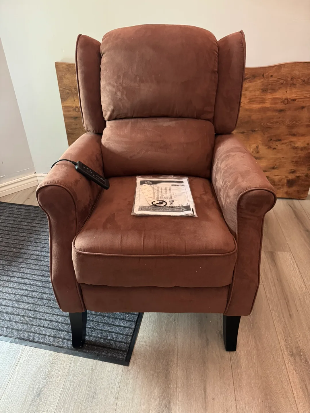 MASSAGE RECLINER CHAIR WINGBACK PUSH BACK RECLINE thumbnail
