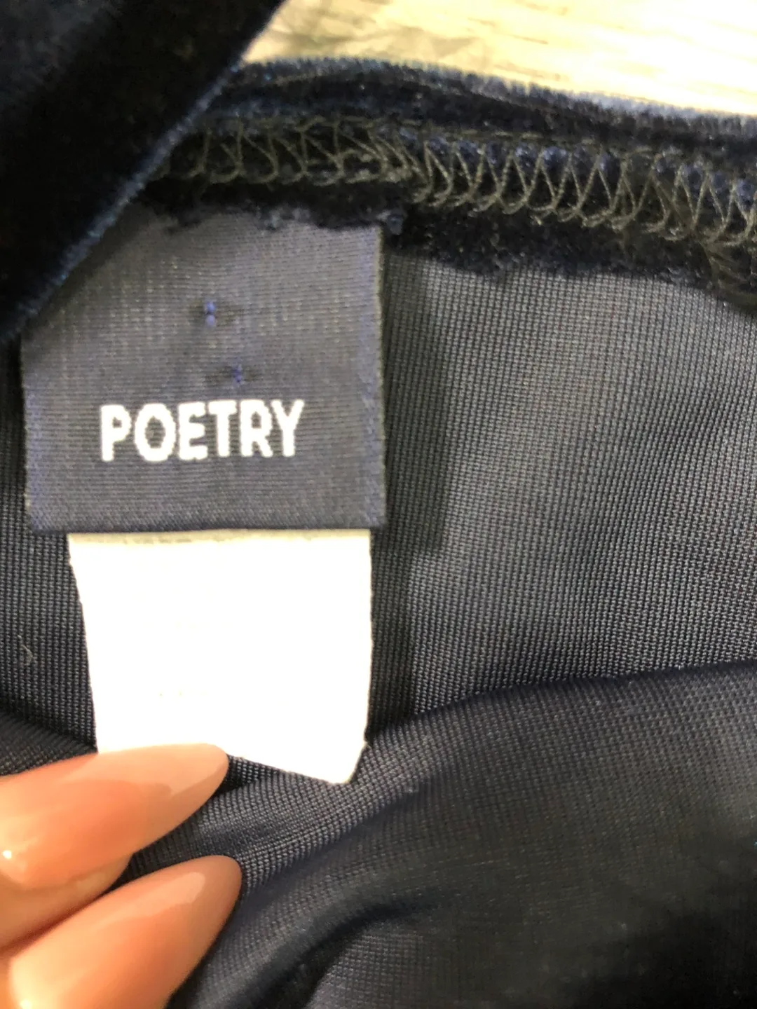 Poetry Velvet Top with Feather Trim image indicator(2)