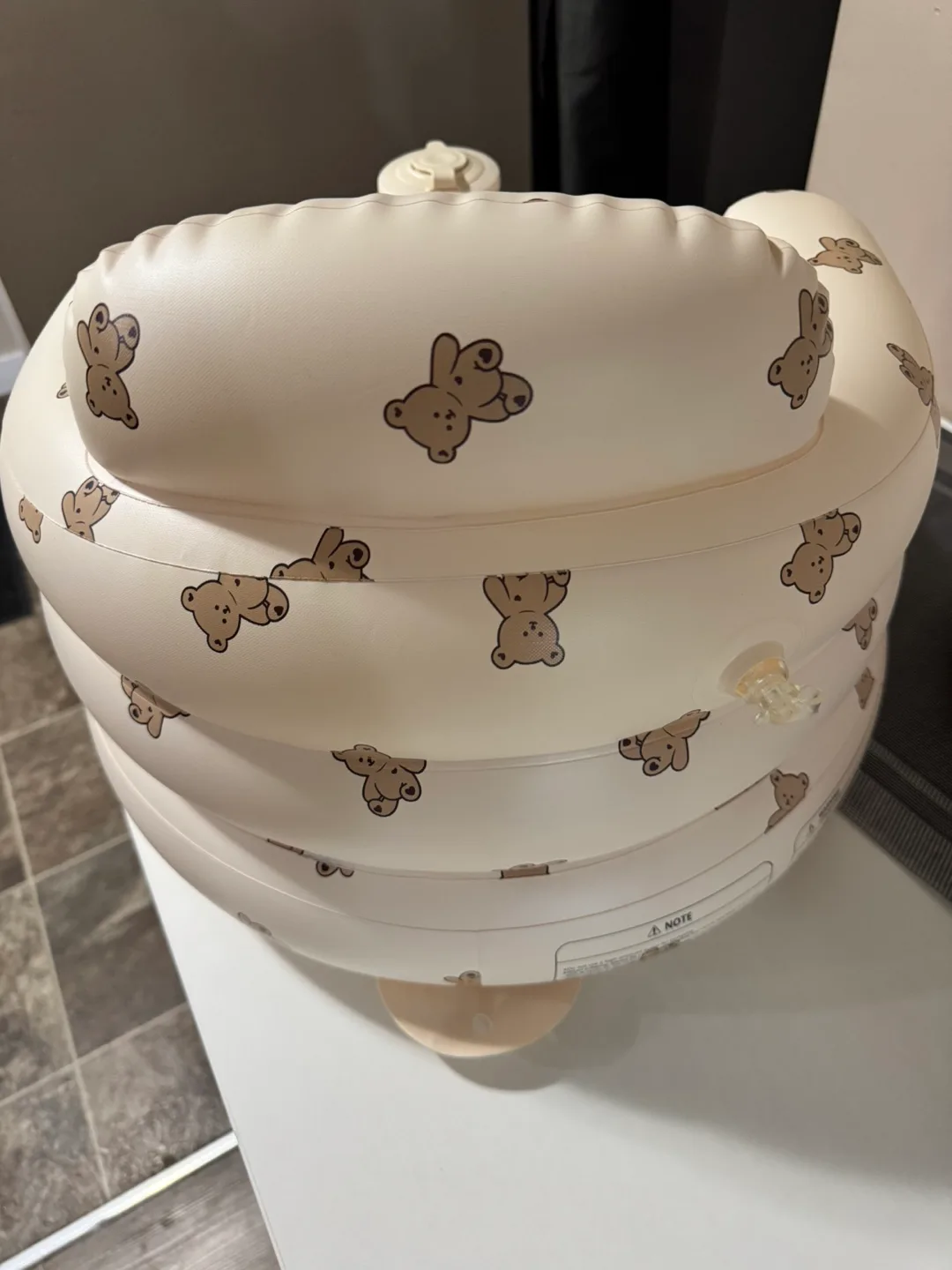 Inflatable Baby Seat with Teddy Bear Pattern image indicator(3)