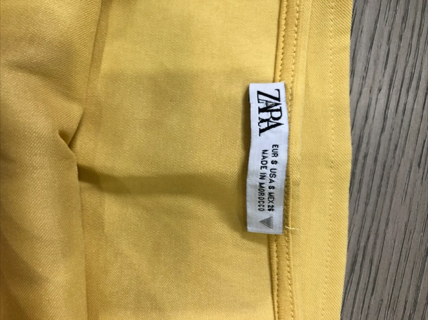 Zara Yellow Belted Tube Top - Size S image indicator(2)