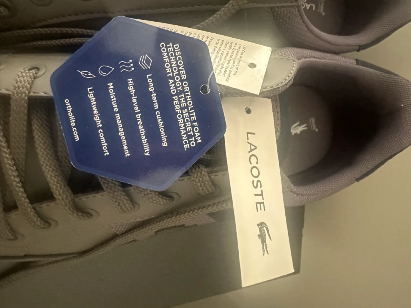 Lacoste Ortholite shoes. Brand new with tags. Men’s size 10.5 image indicator(2)