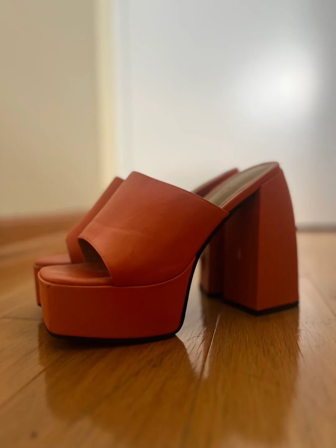 D’sevlht Orange Platform Heels thumbnail