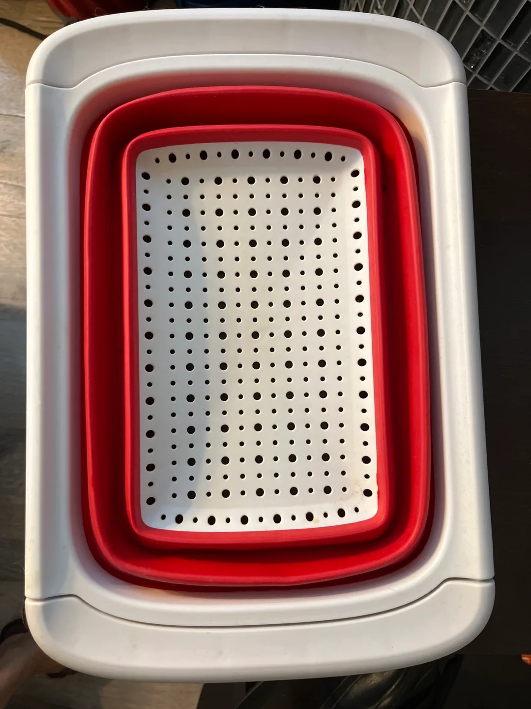 Collapsible Dish Tub/ colander thumbnail