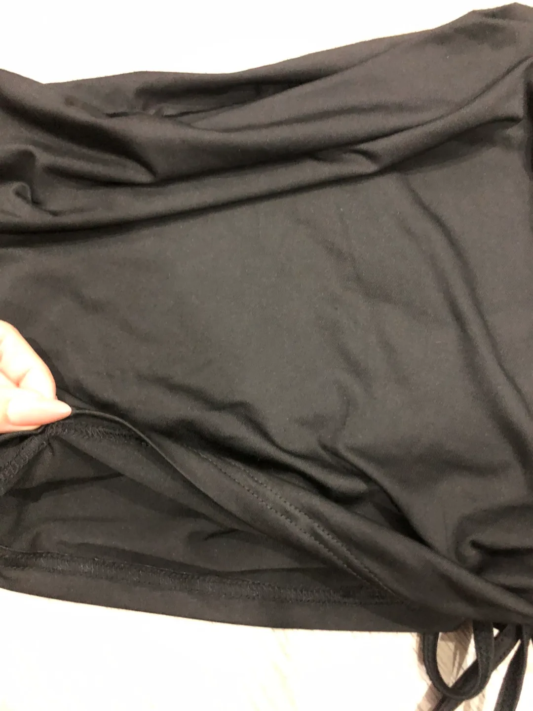 Black One-Shoulder Top image indicator(4)