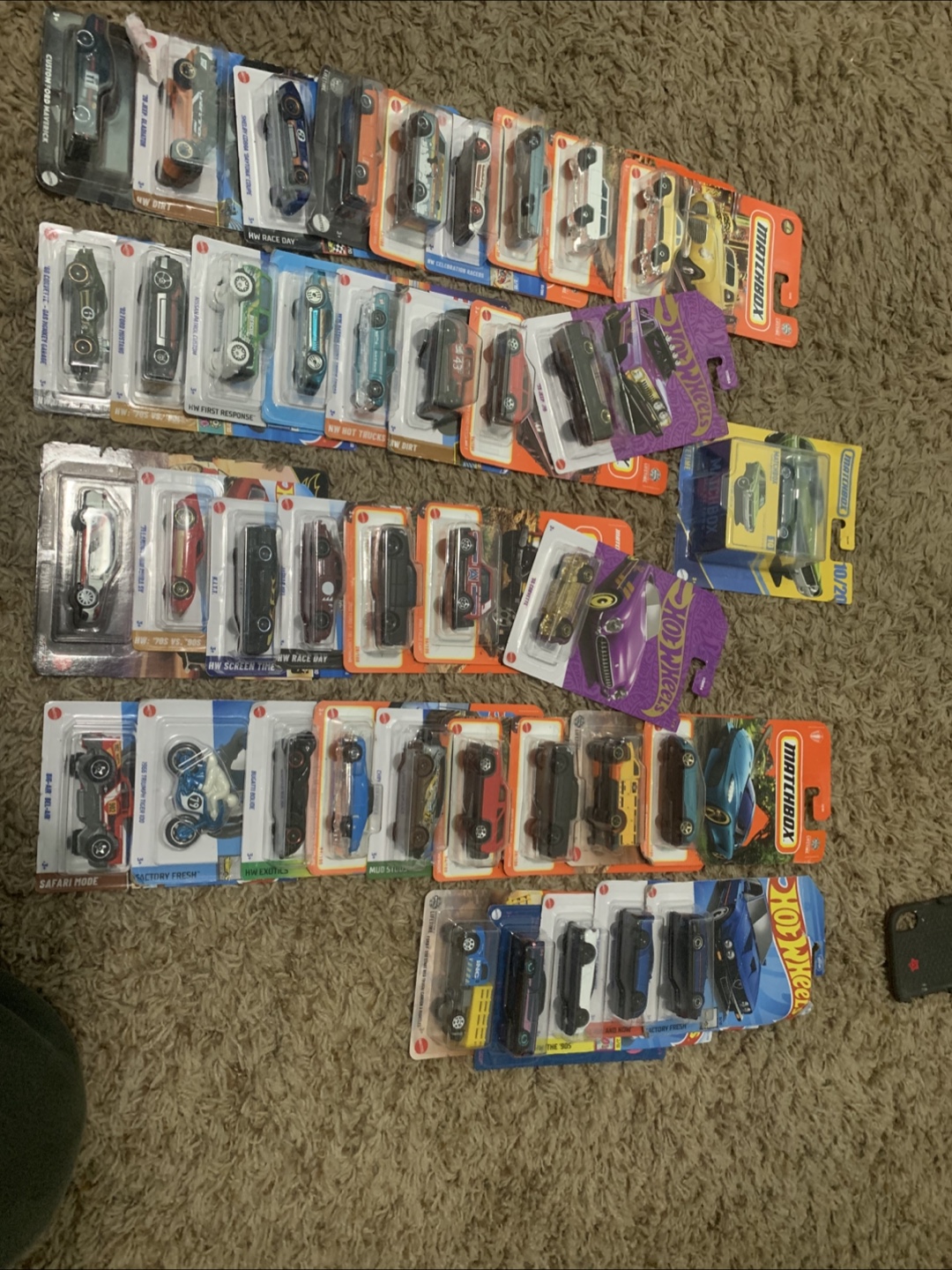 Hot wheels and matchbox unopened.
