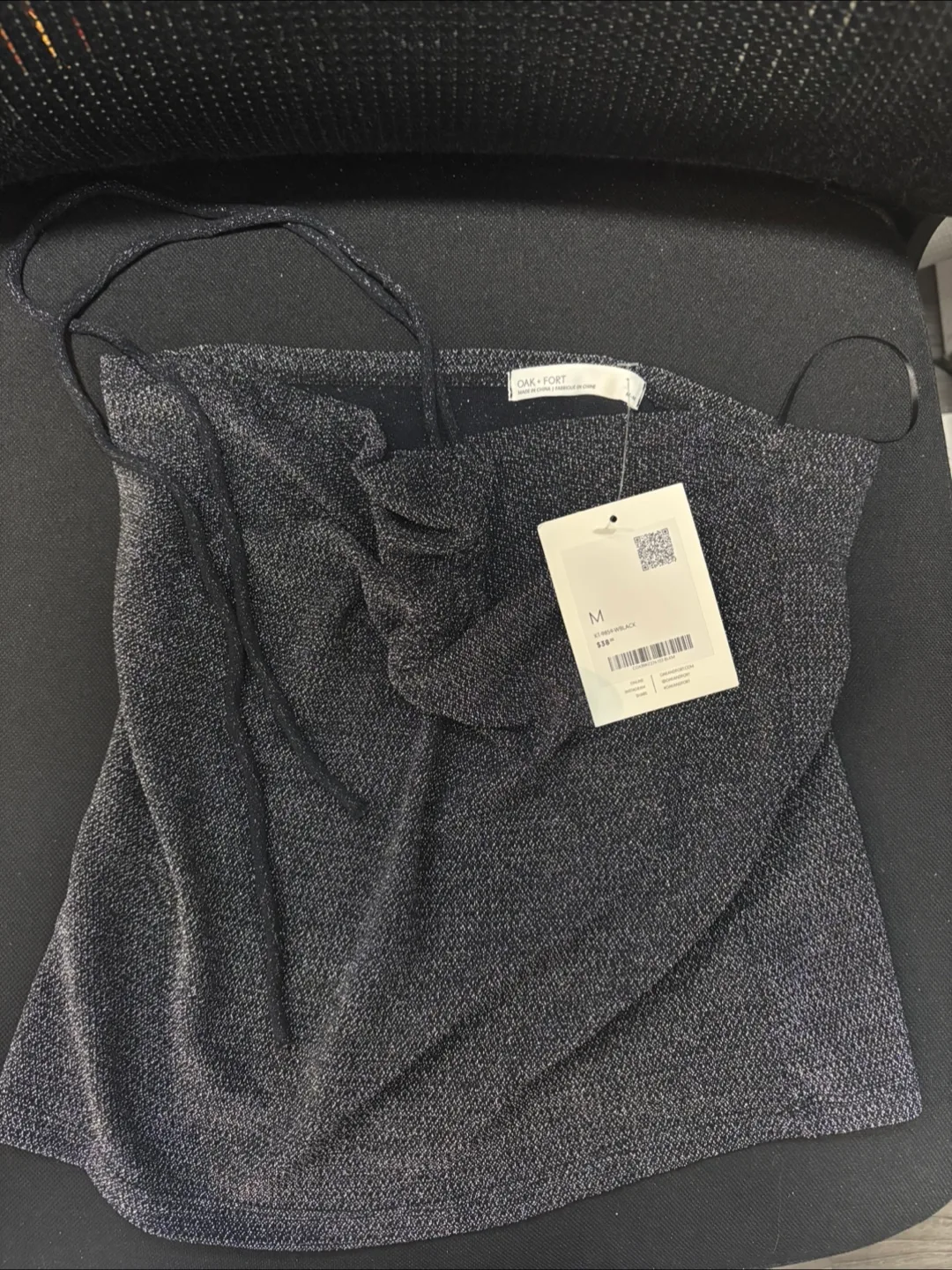 Oak + Fort Black Sleeveless Top - Size M thumbnail