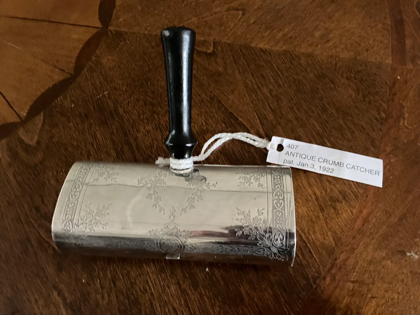 Antique Crumb Catcher, Patented Jan 3, 1922 image indicator(2)