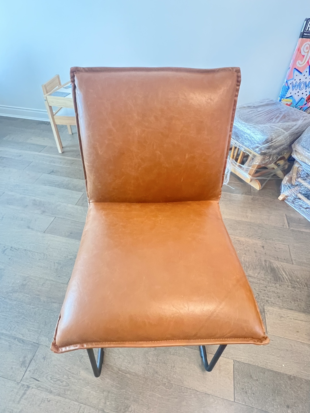 Brown Leather Dining Chair - photo 2