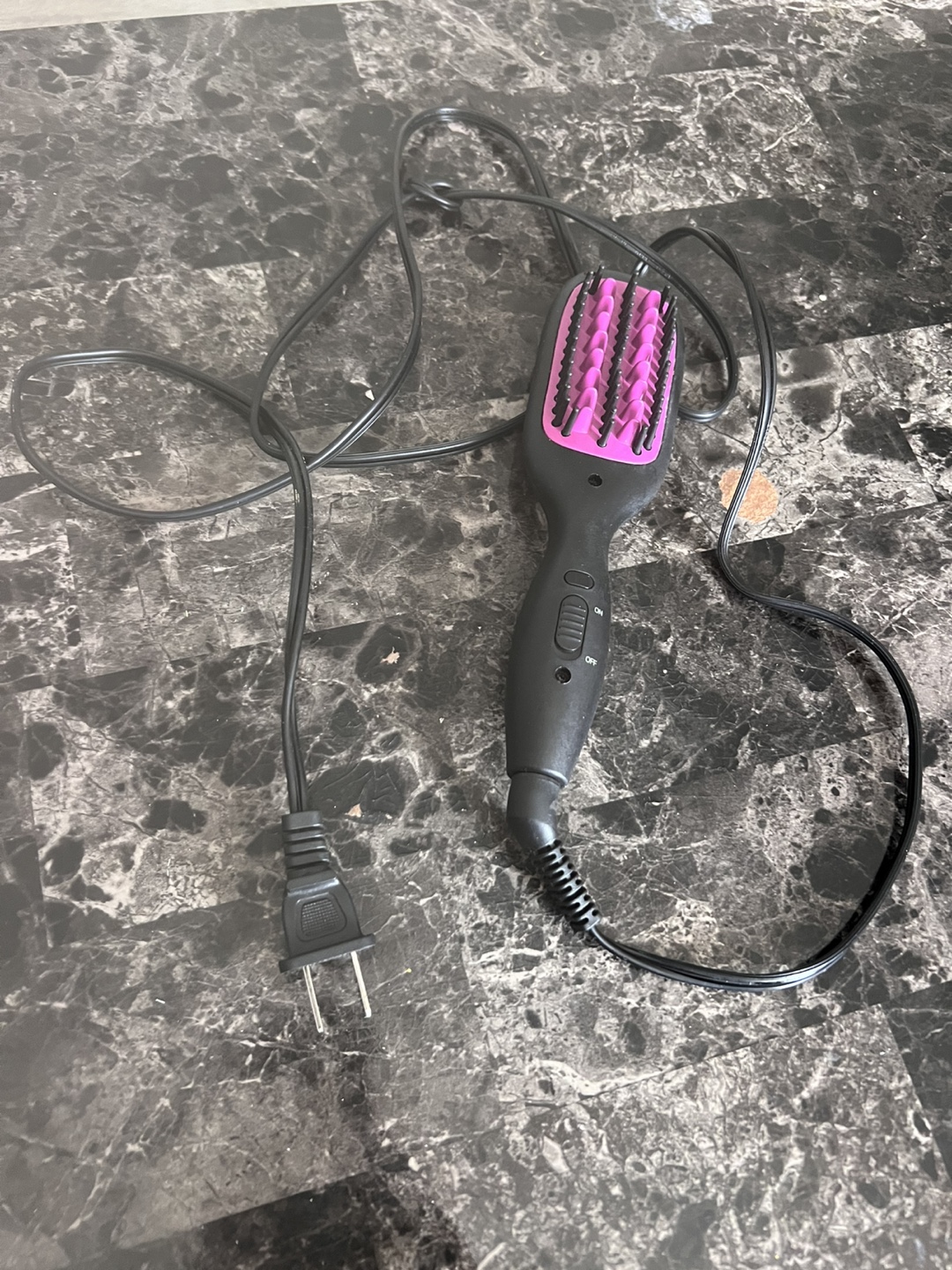 Electric Heated Hair Straightening Brush
