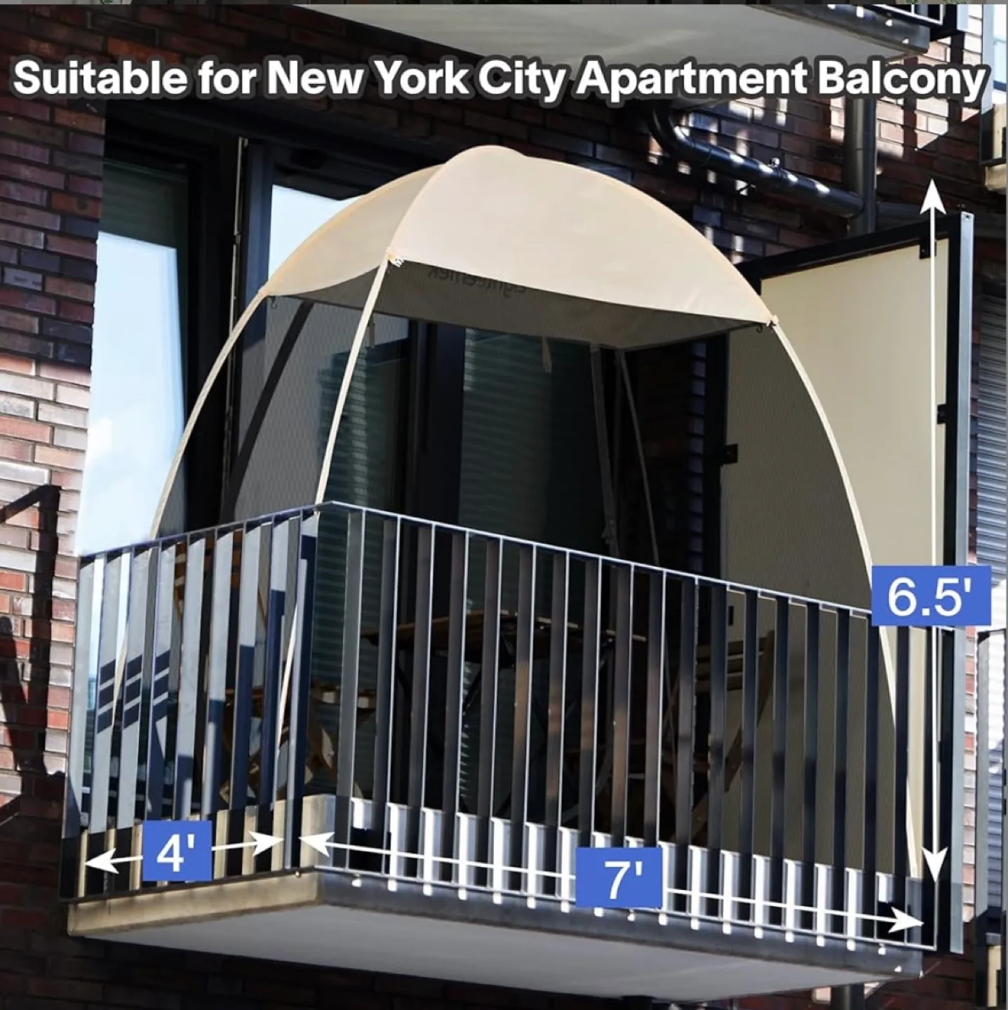 EighteenTek Pop Up Pod - Camping, Balcony, Backyard image indicator(2)