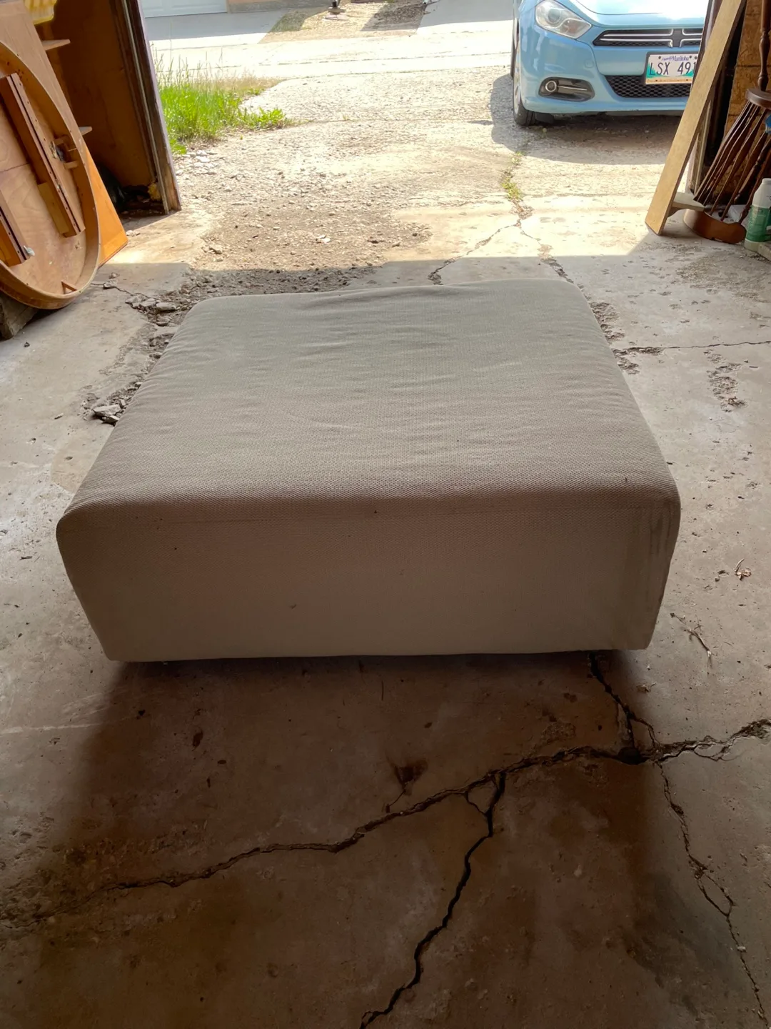 Ottoman footrest or coffee table thumbnail