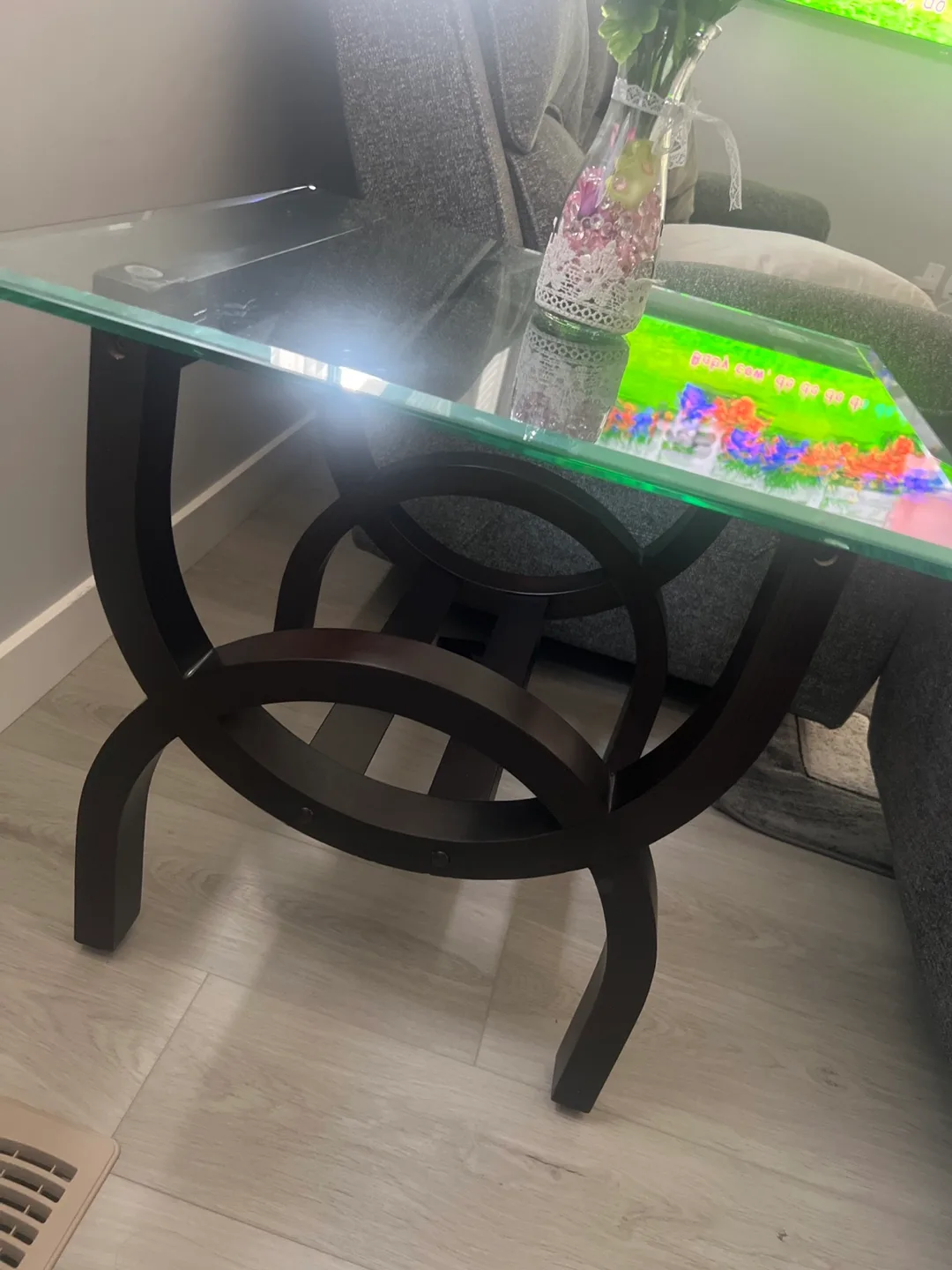 New Glass Top Coffee Table and side table image indicator(4)