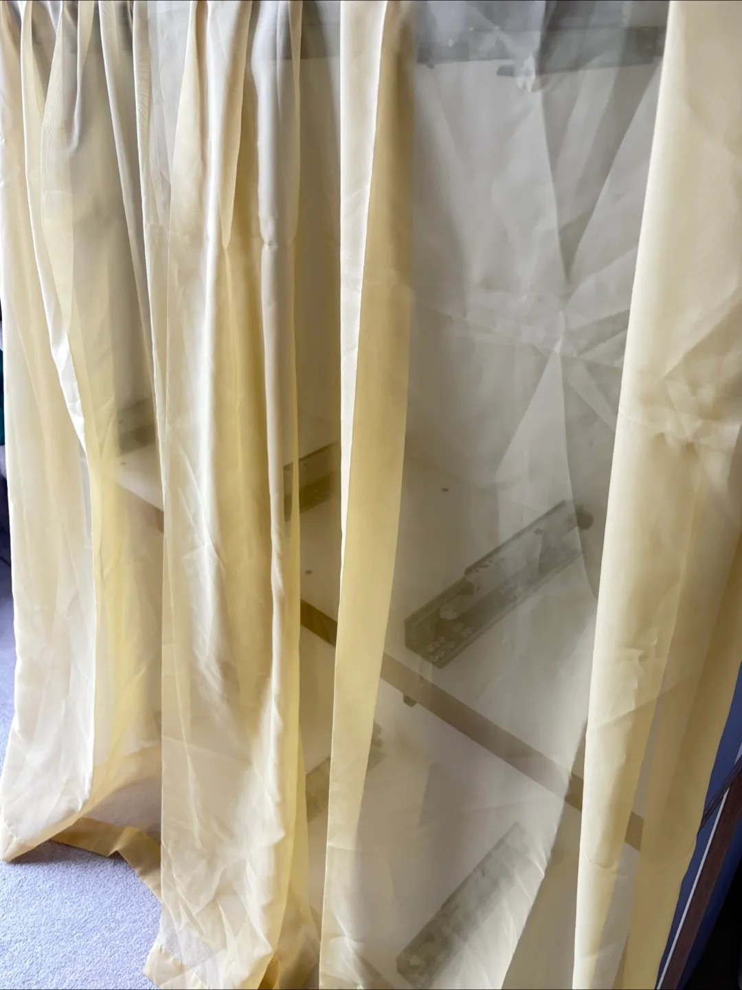 Sheer Yellow Curtain Panel image indicator(3)
