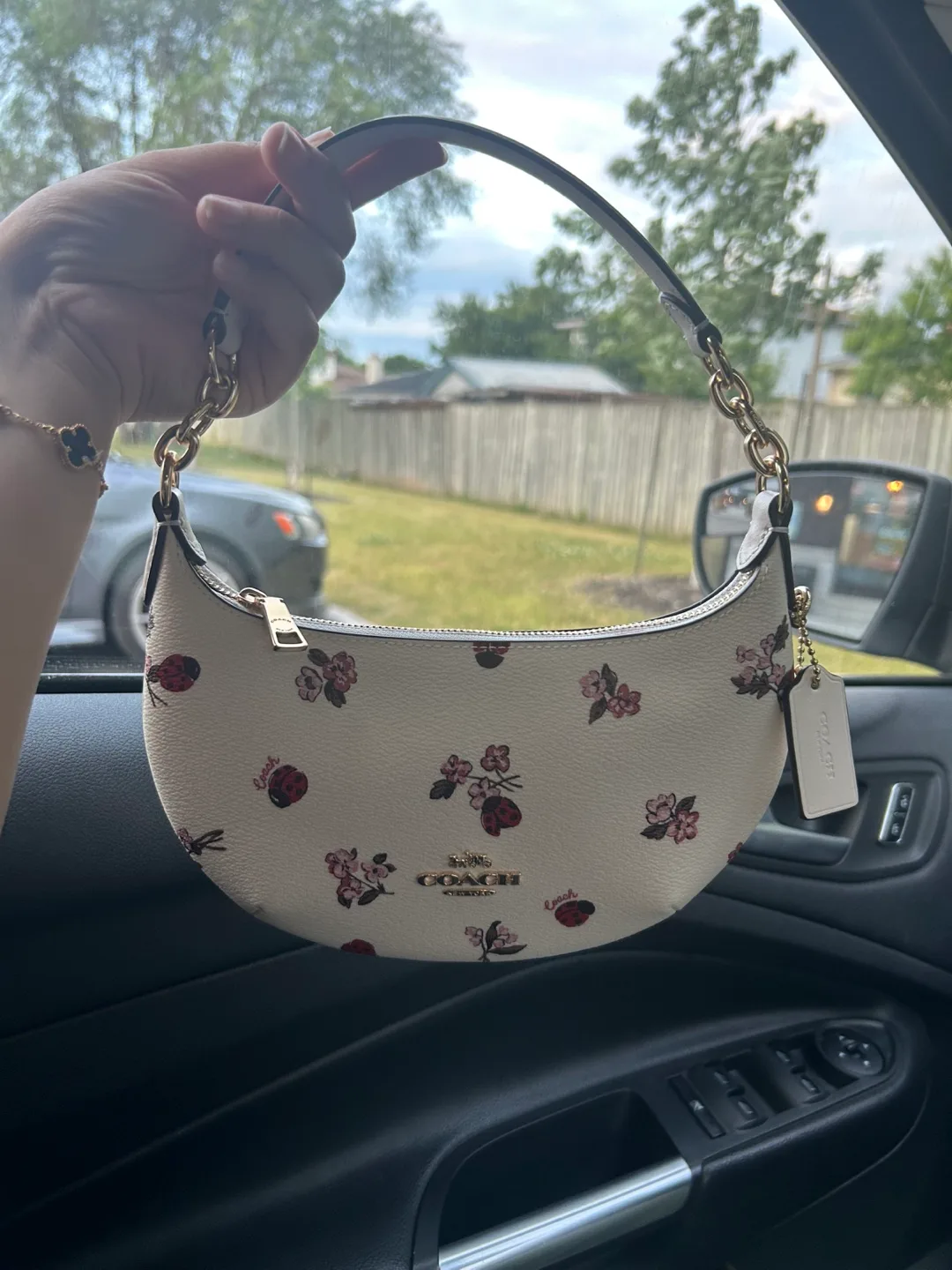 Coach Floral Print Demi Baguette thumbnail