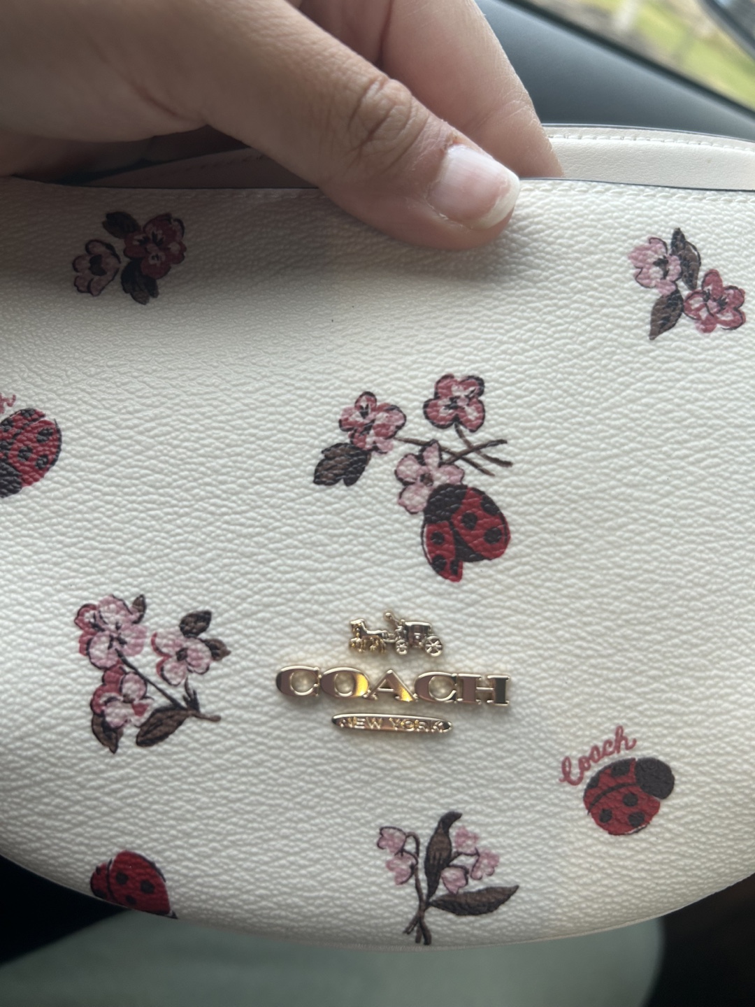 Coach Floral Print Demi Baguette - photo 3