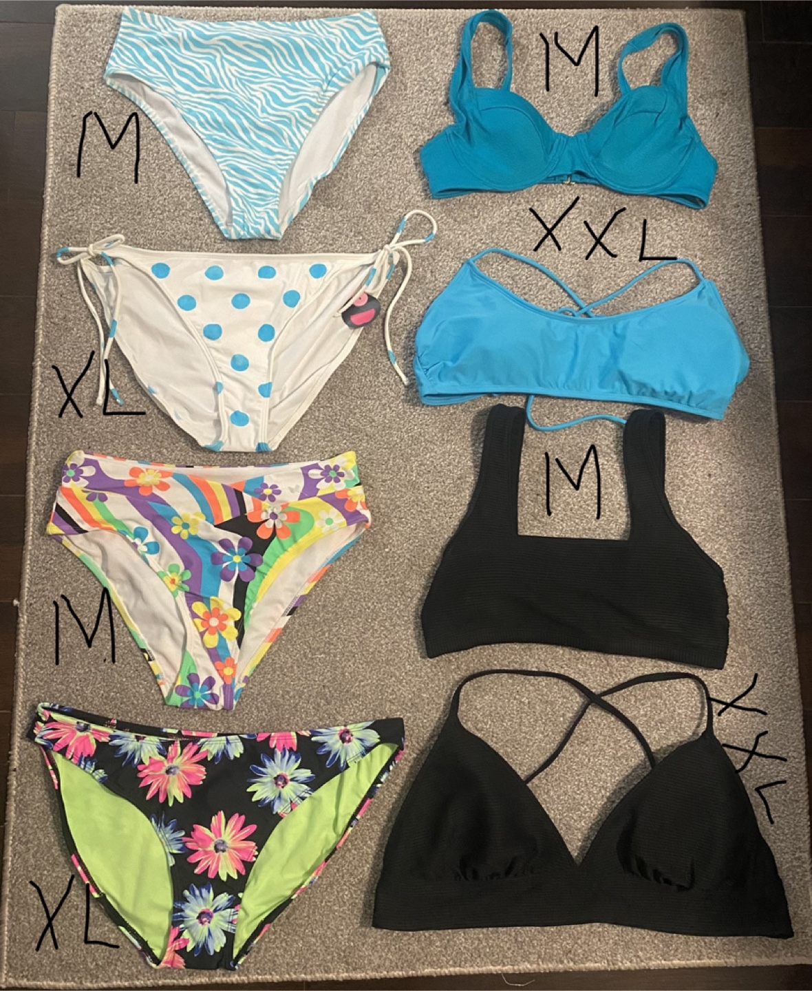 Mix & Match Swimwear Bundle - Sizes M, XL, XXL