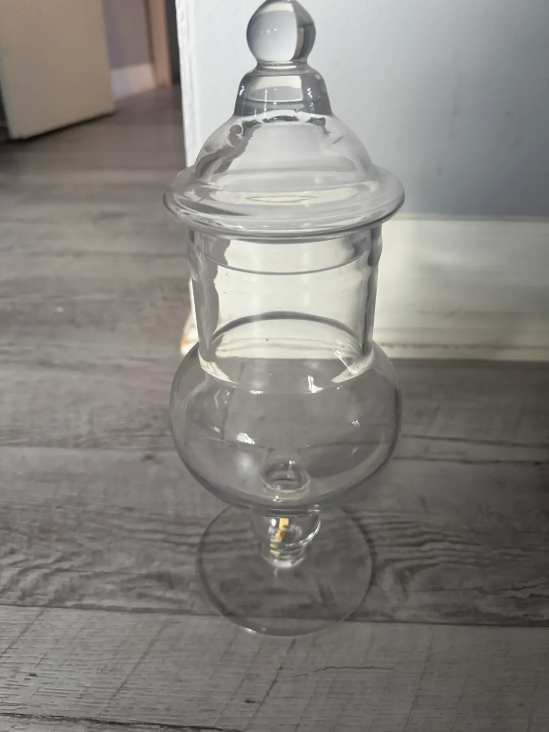 Apothecary Jar with Lid - Clear Glass thumbnail