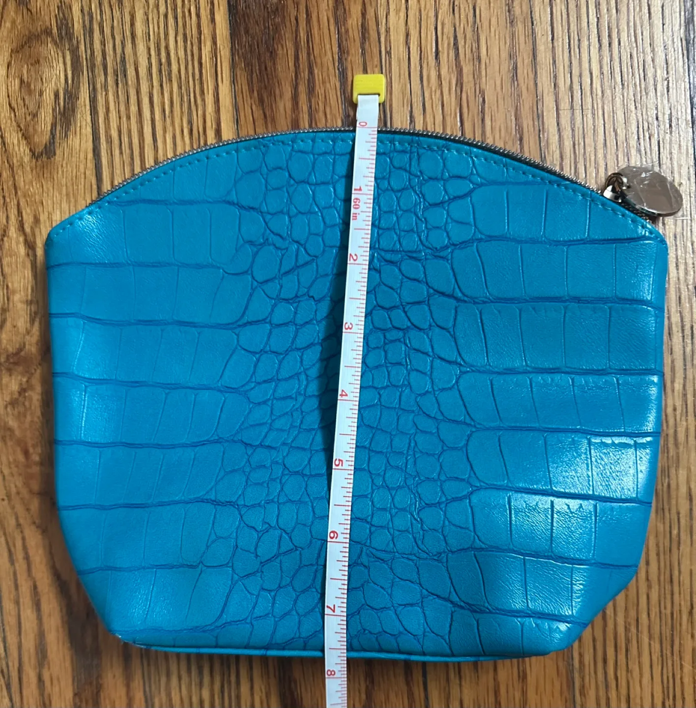 Blue Croc Pattern Cosmetic Bag image indicator(4)