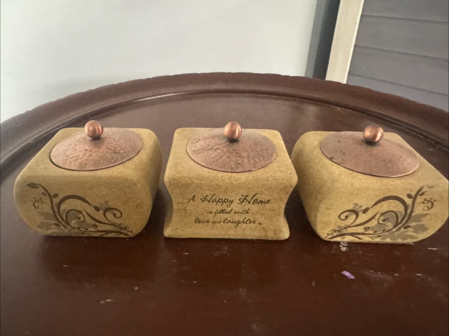 Decorative Ceramic Jars - Set of 3 thumbnail