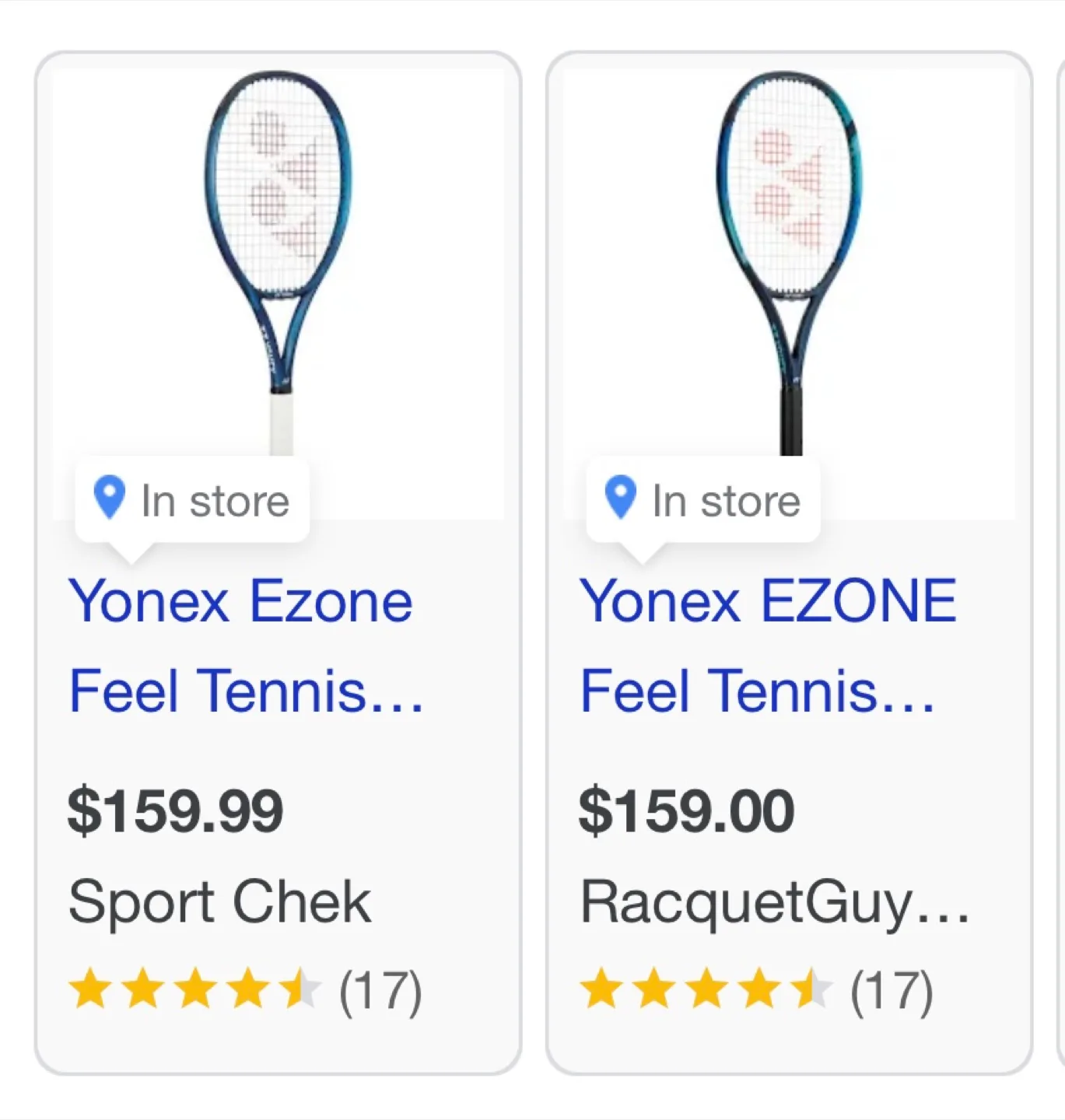 YONEX EZONE feel Tennis- power , accuracy & spin, grip  4 1/4 image indicator(5)