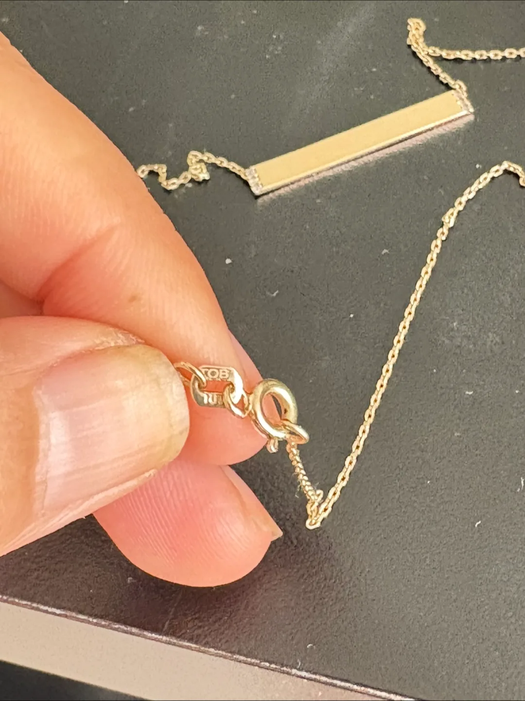 Gold Bar Necklace image indicator(5)