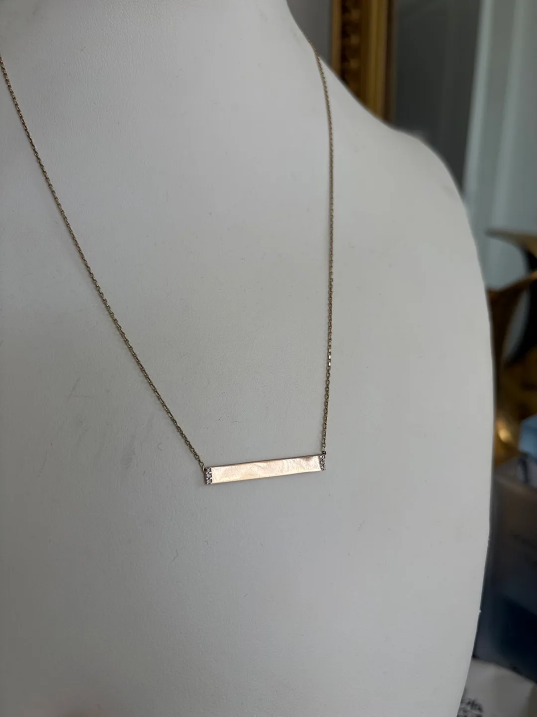 Gold Bar Necklace image indicator(2)