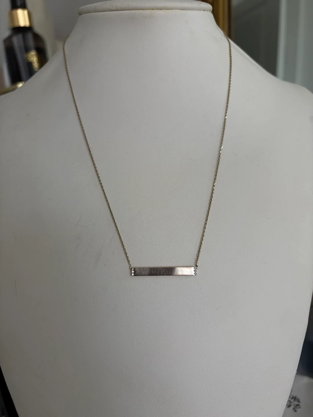 Gold Bar Necklace thumbnail