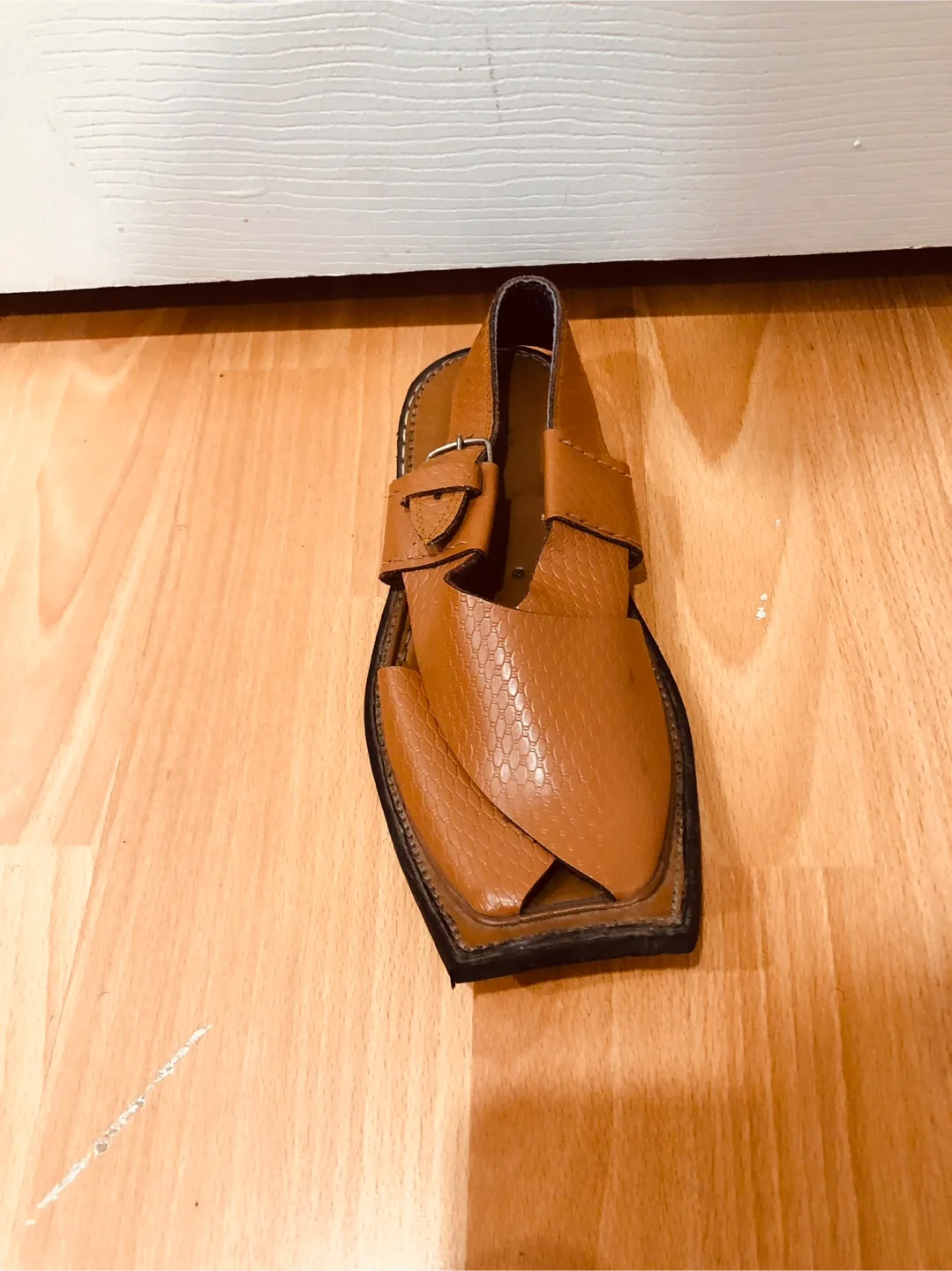 Men's Leather Peshawari Chappal - Size 9 thumbnail