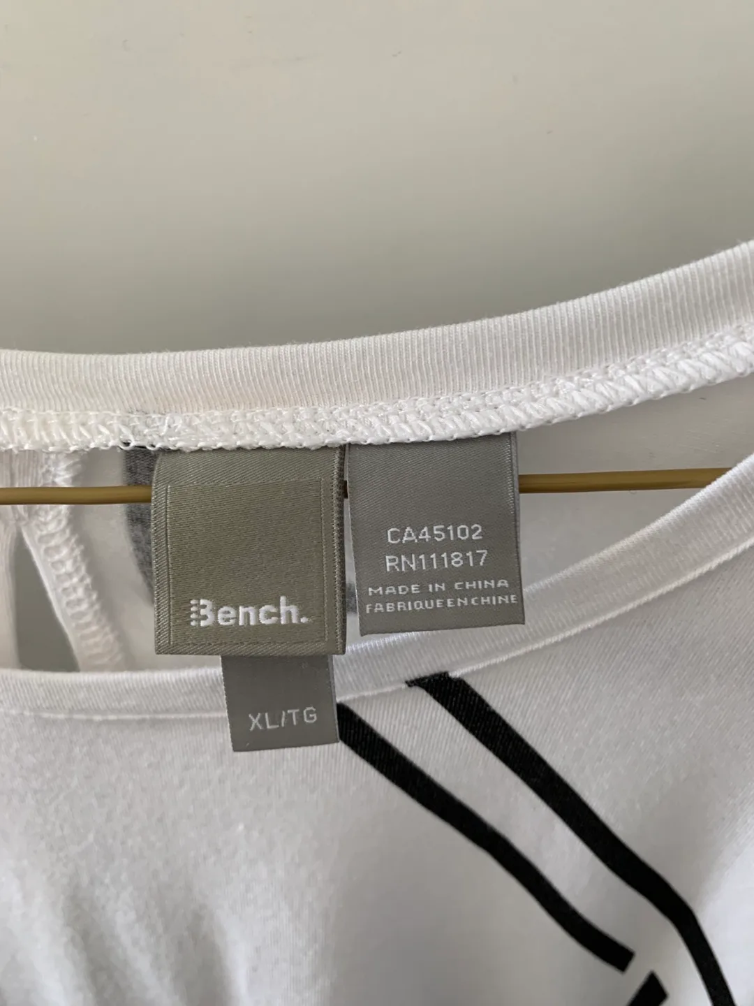 Bench White & Black Graphic Tee image indicator(4)