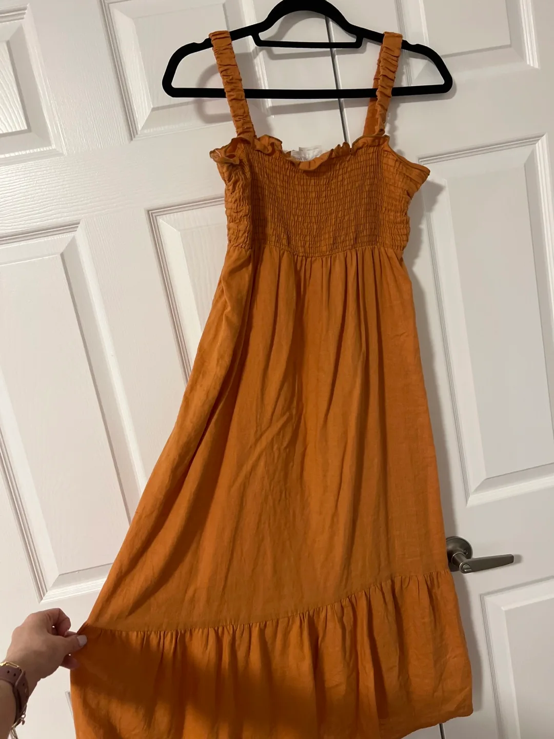Urban Renewal Orange Maxi Dress - Size Small thumbnail