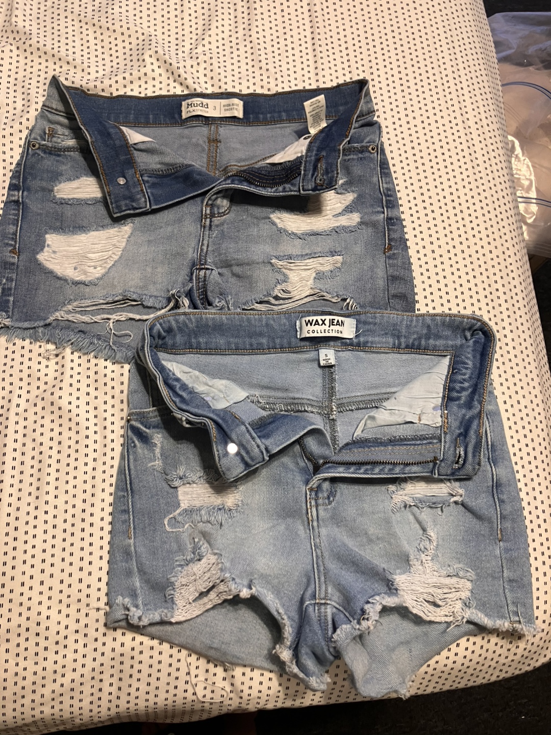 Mudd & Wax Jean Collection Distressed Denim Shorts
