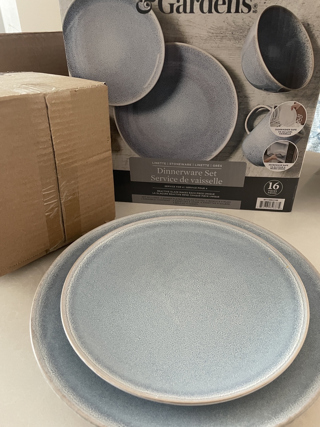 Better Homes & Gardens Linette 16-Piece Dinnerware Set