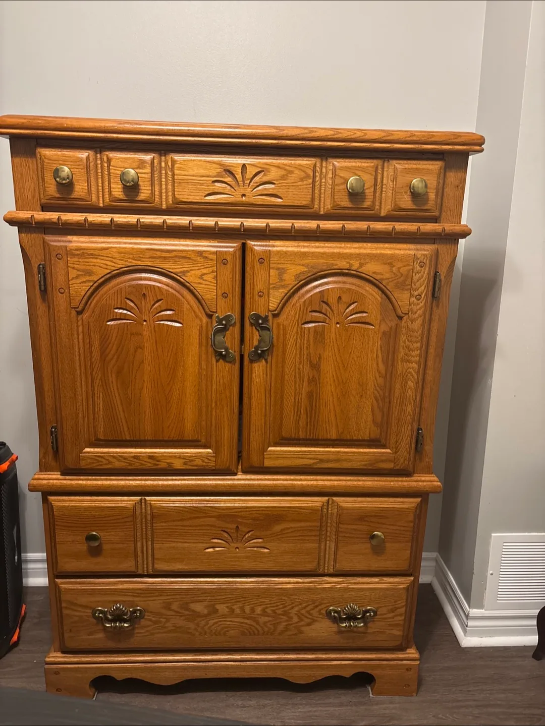 Vintage Oak Armoire thumbnail