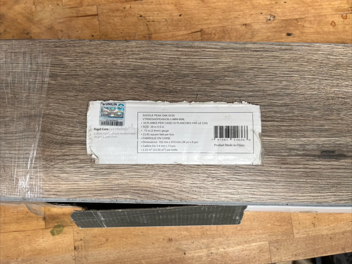 Saddle Peak Oak 6x36 Vinyl Flooring - 16 planks image indicator(3)