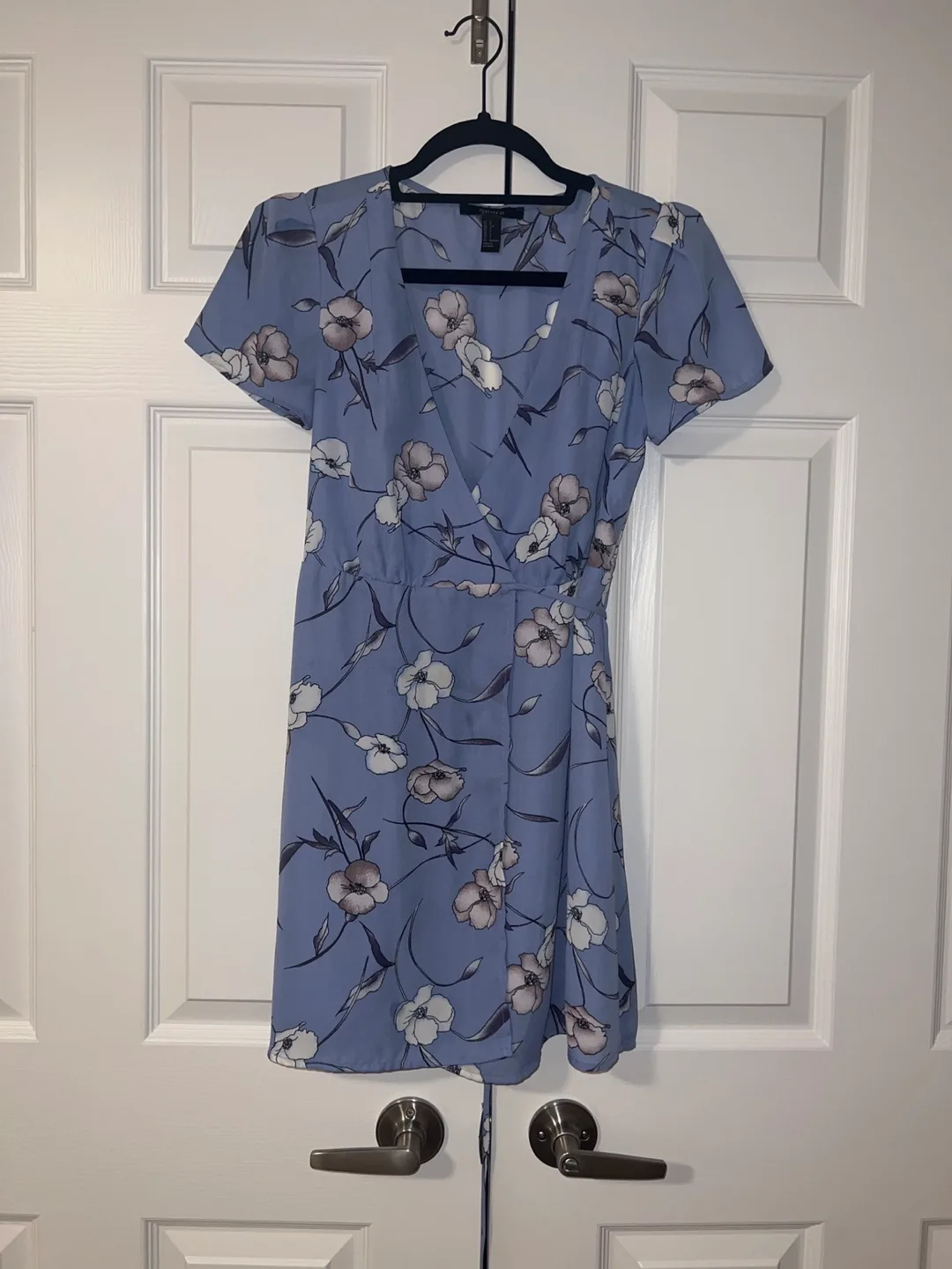 Forever 21 Floral Wrap Dress - Size S thumbnail