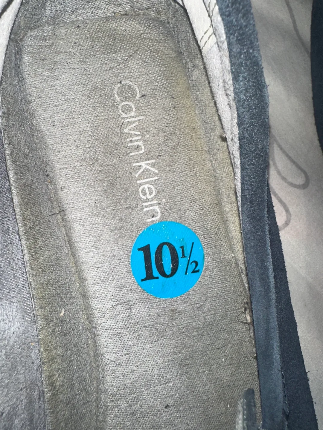 🥕Calvin Klein Blue Suede Loafers - Size 10.5 image indicator(3)