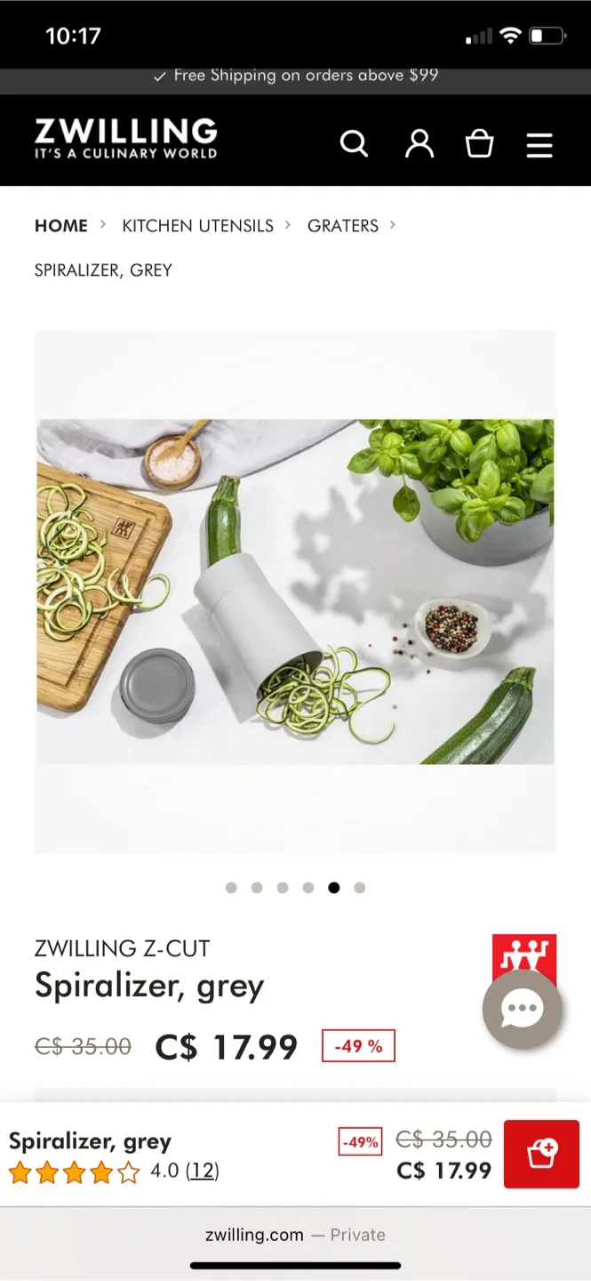 🥕Zwilling Z-Cut Veggie Spiralizer image indicator(5)
