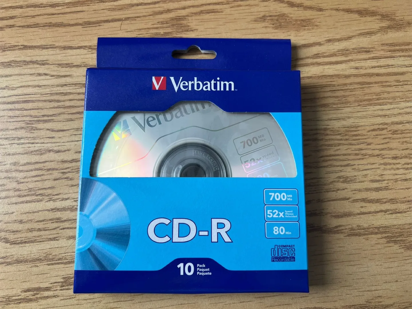 Verbatim CD-R 700MB 52x Speed - 10 Pack thumbnail