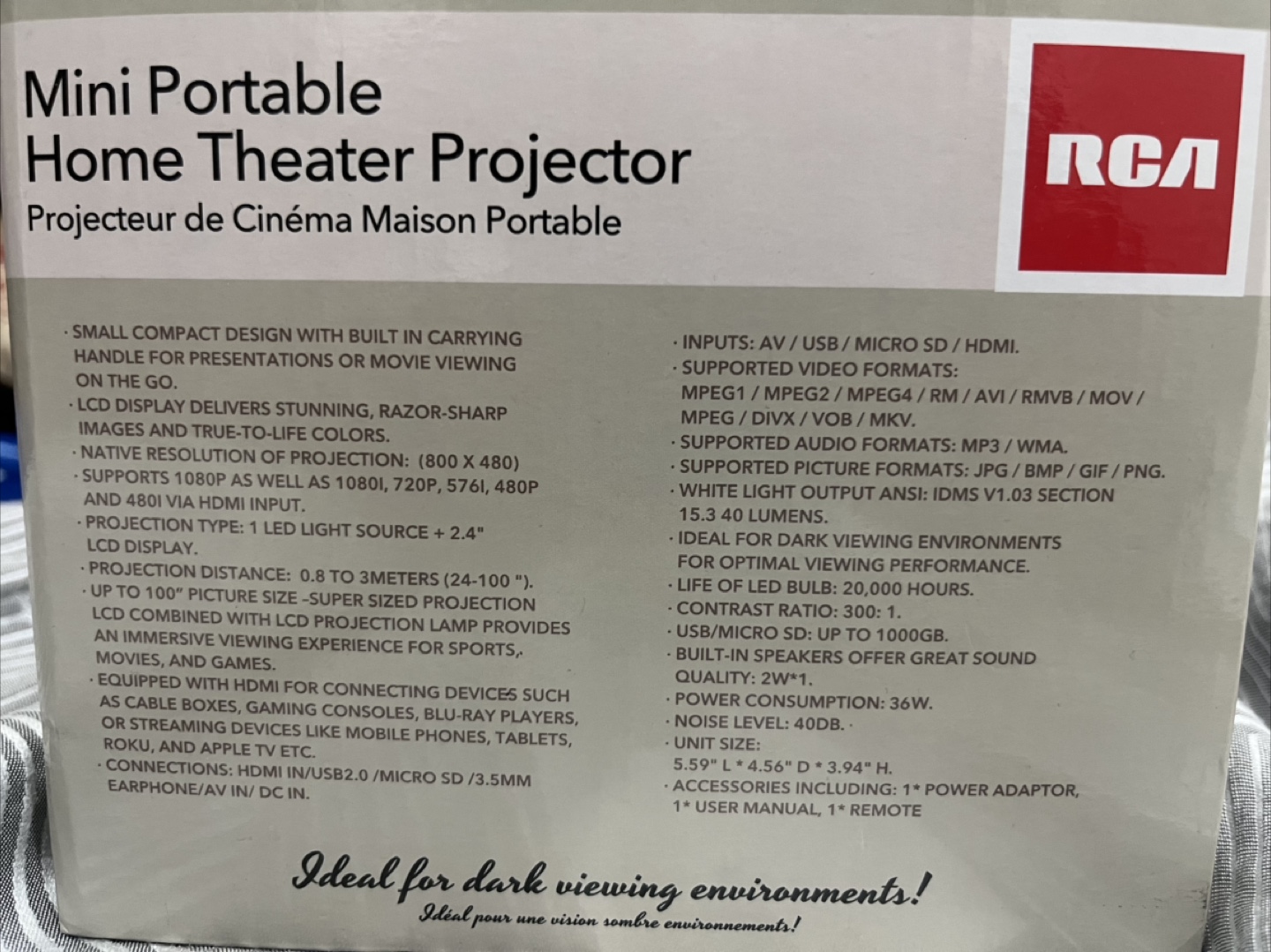 Mini Portable Theatre Projector - photo 4