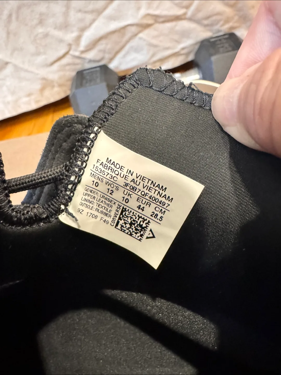 Converse Unisex Leather High-Top Sneakers - Size 10 image indicator(2)