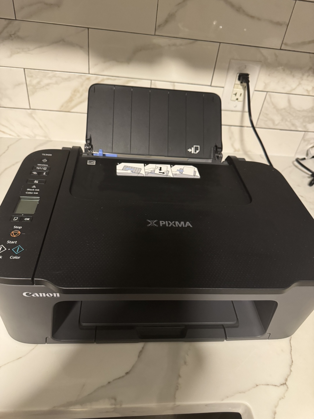 Canon PIXMA TS3420 Wireless Inkjet Printer+new inks+sheets