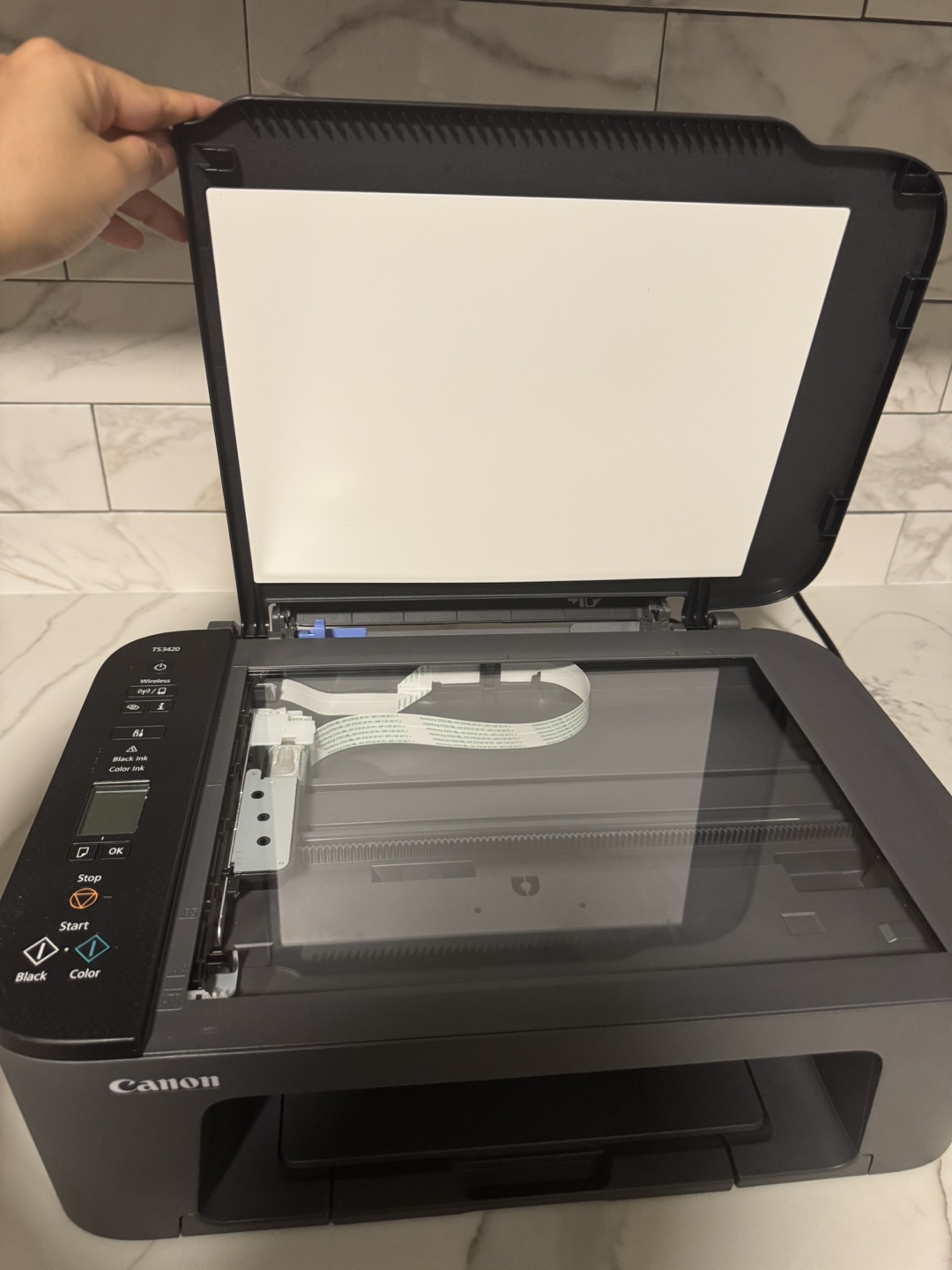 Canon PIXMA TS3420 Wireless Inkjet Printer+new inks+sheets - photo 3