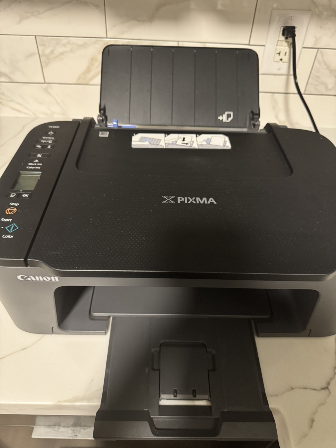 Canon PIXMA TS3420 Wireless Inkjet Printer+new inks+sheets - photo 4