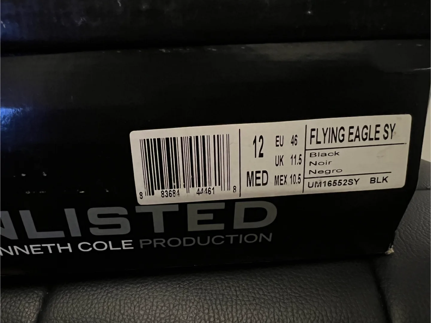 Kenneth Cole Unlisted Mens Black Shoe Size 12 image indicator(4)